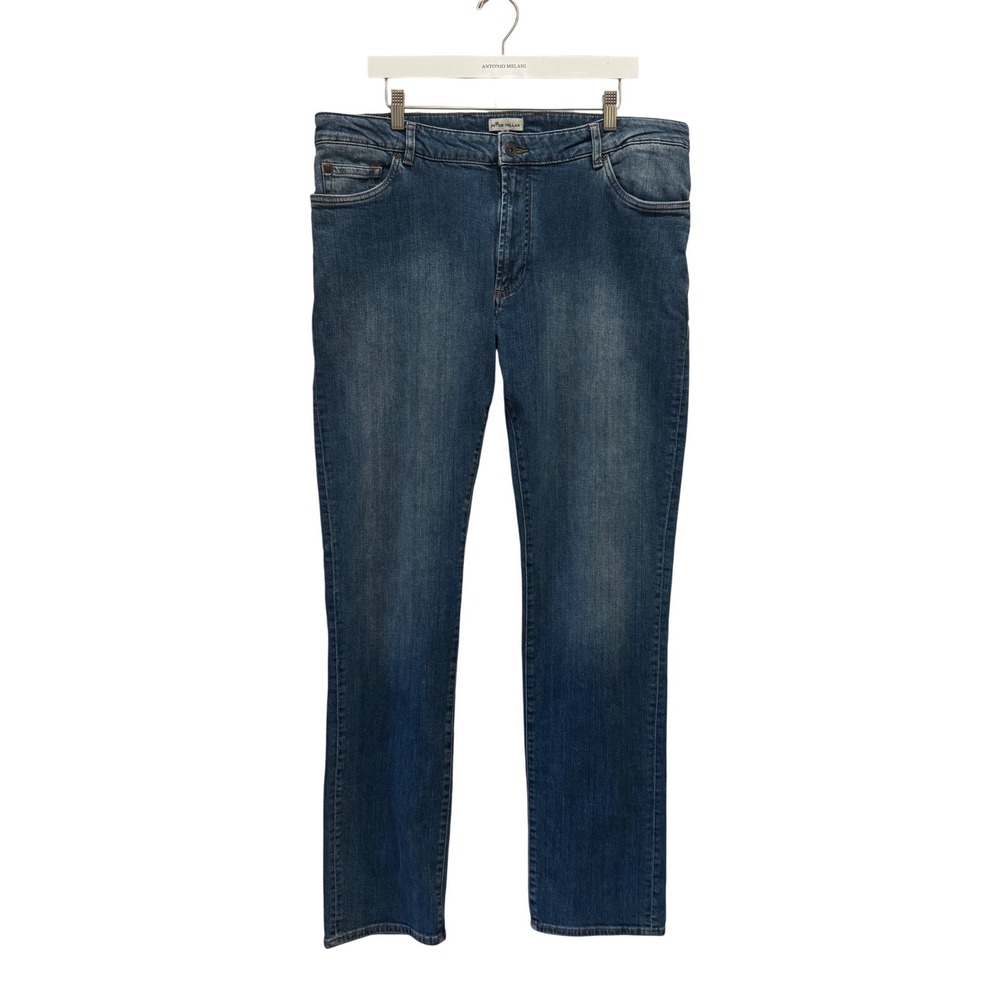 Peter Millar Straight Leg Jeans Mens 38x34 Blue Denim Stretch Medium Wash